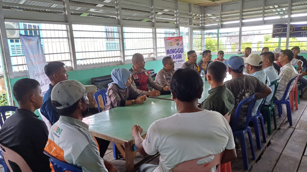 Polres Kepulauan Meranti Kembali Laksanakan Program Rutin, Sampaikan Terkait Pemilu Damai