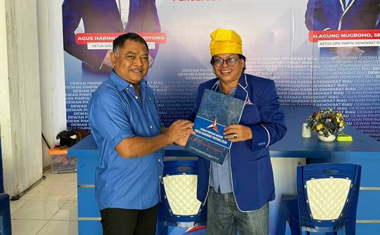 Edi Ahmad RM Resmi Gabung Partai Demokrat Riau