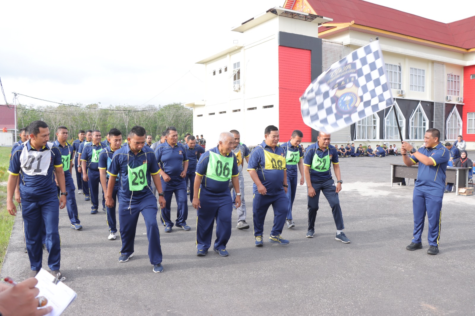 Ratusan Personel Polres Meranti Ikuti Kesamaptaan Jasmani