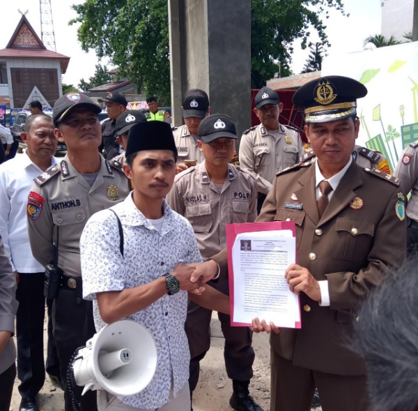 HUT Kejaksaan RI ke-59, Aliansi Mahasiswa Inhu Hadiahi Tuntutan untuk Kejati Riau
