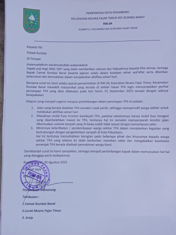 Warga Tempatan Mau Tutup TPA Muara Fajar
