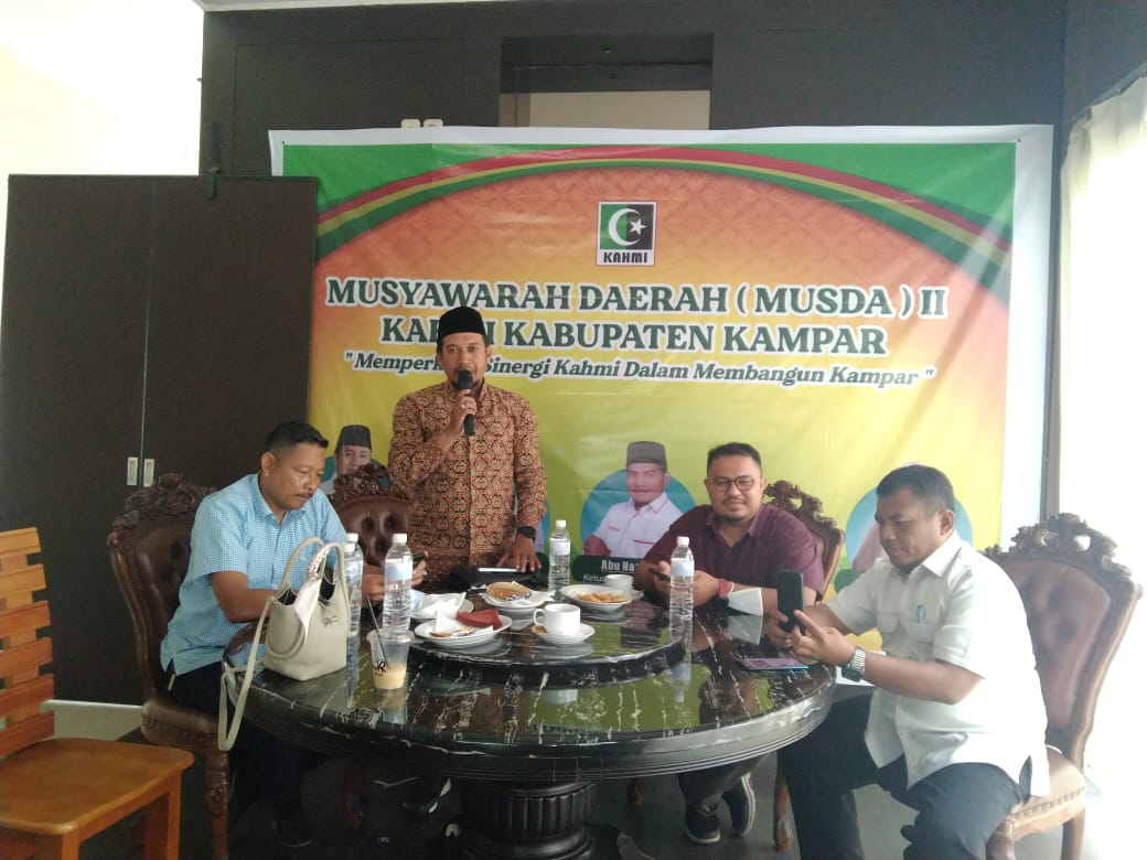 Musda - II, Abu Nazar Terpilih Secara Aklamasi Sebagai Ketua KAHMI Kampar periode 2022-2027 