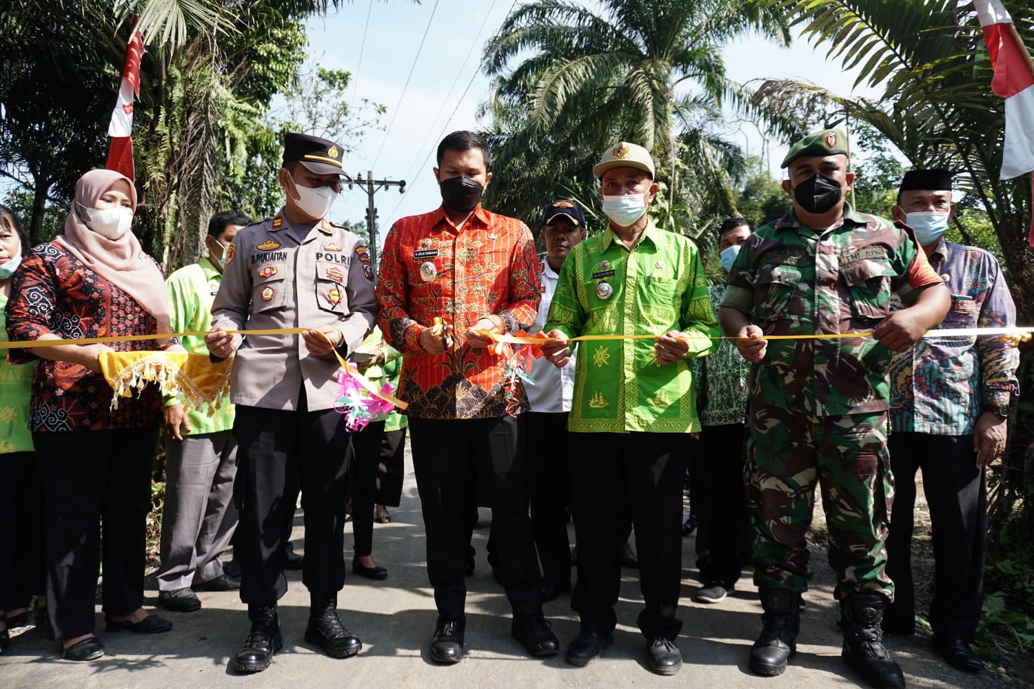 Wabup Sergai Hadiri Syukuran dan Peresmian Jalan Desa Sialtong Kecamatan Kotarih