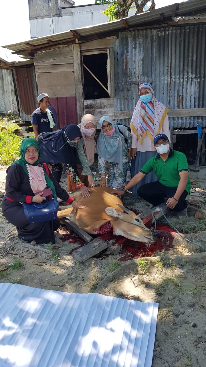 Pemotongan Hewan Kurban SPS Riau-Forhati Berjalan Lancar