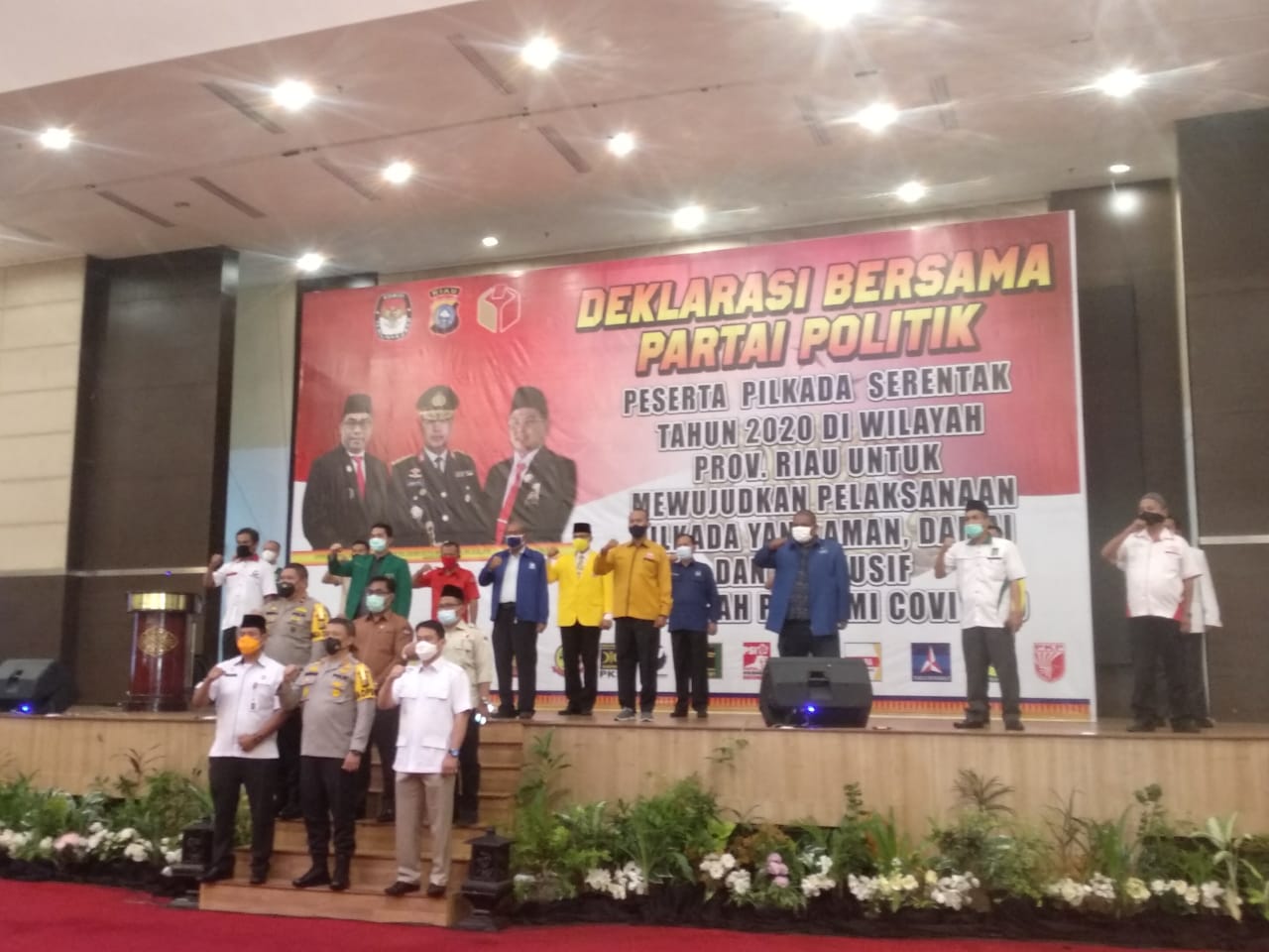 Forkopimda dan Parpol Riau Deklarasi Pilkada Damai