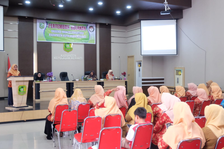 Gelar Pertemuan Bulanan, DWP Meranti Bahas Publik Speaking dan Larangan Politik Praktis
