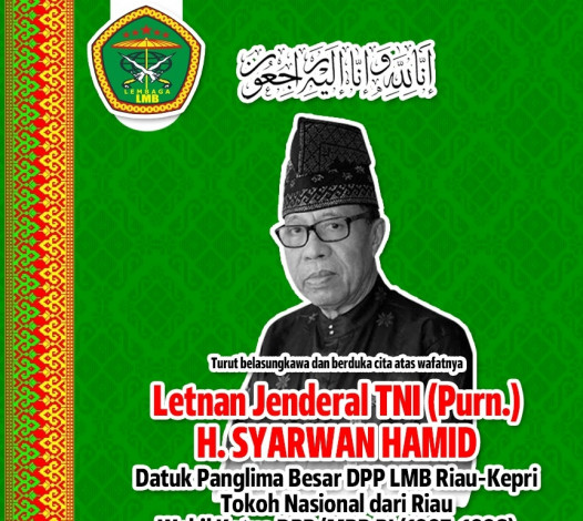 LMB Riau Sampaikan Duka Mendalam, Ismail: Almarhum Sempat Titip Pesan untuk Saya