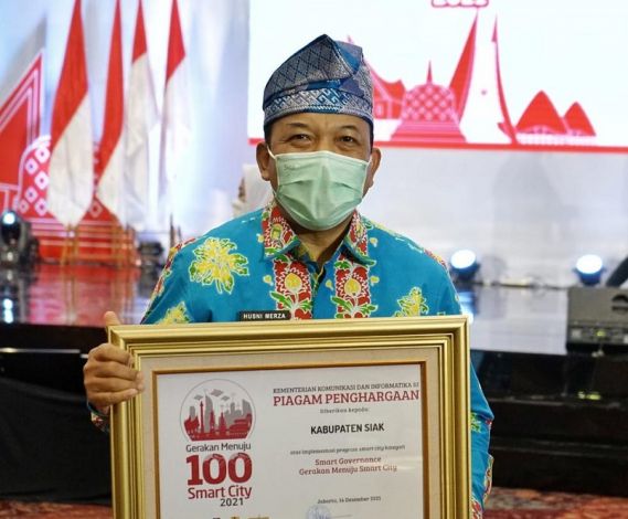 Kabupaten Siak Raih Penghargaan Smart Governance dari Kemenkominfo