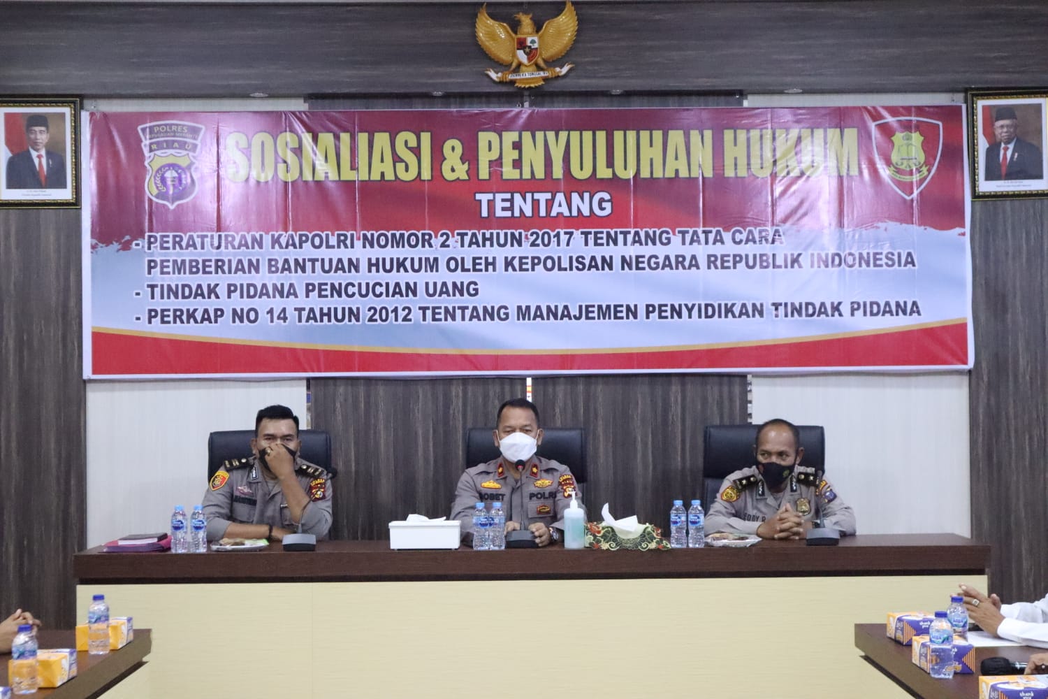Polres Meranti Gelar Sosialisasi dan Penyuluhan Hukum bagi Personil
