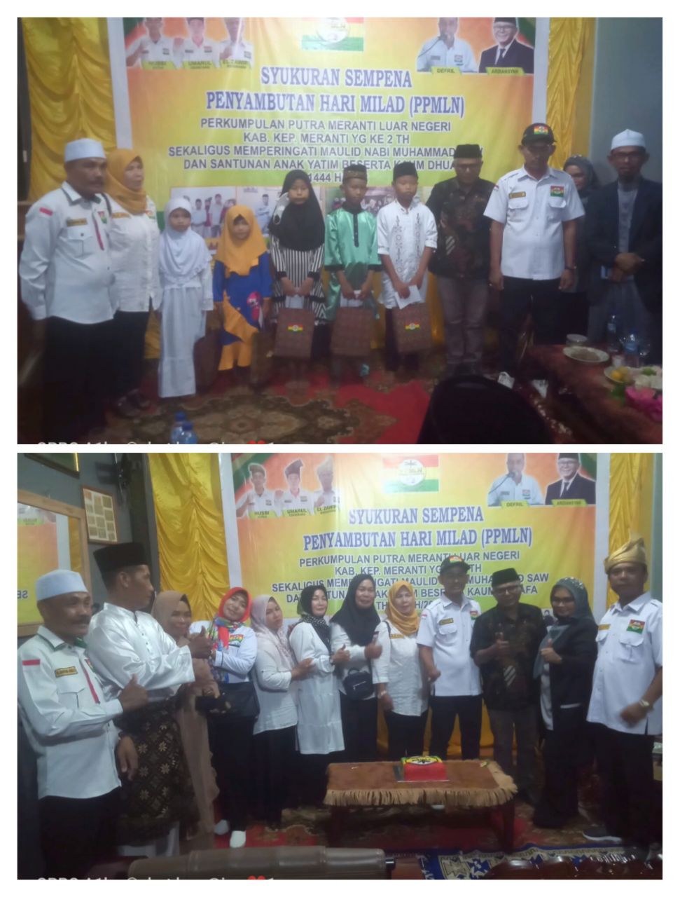 PPMLM Peringati Maulid Muhamad SAW Satunan Anak Yatim dan Duapa.