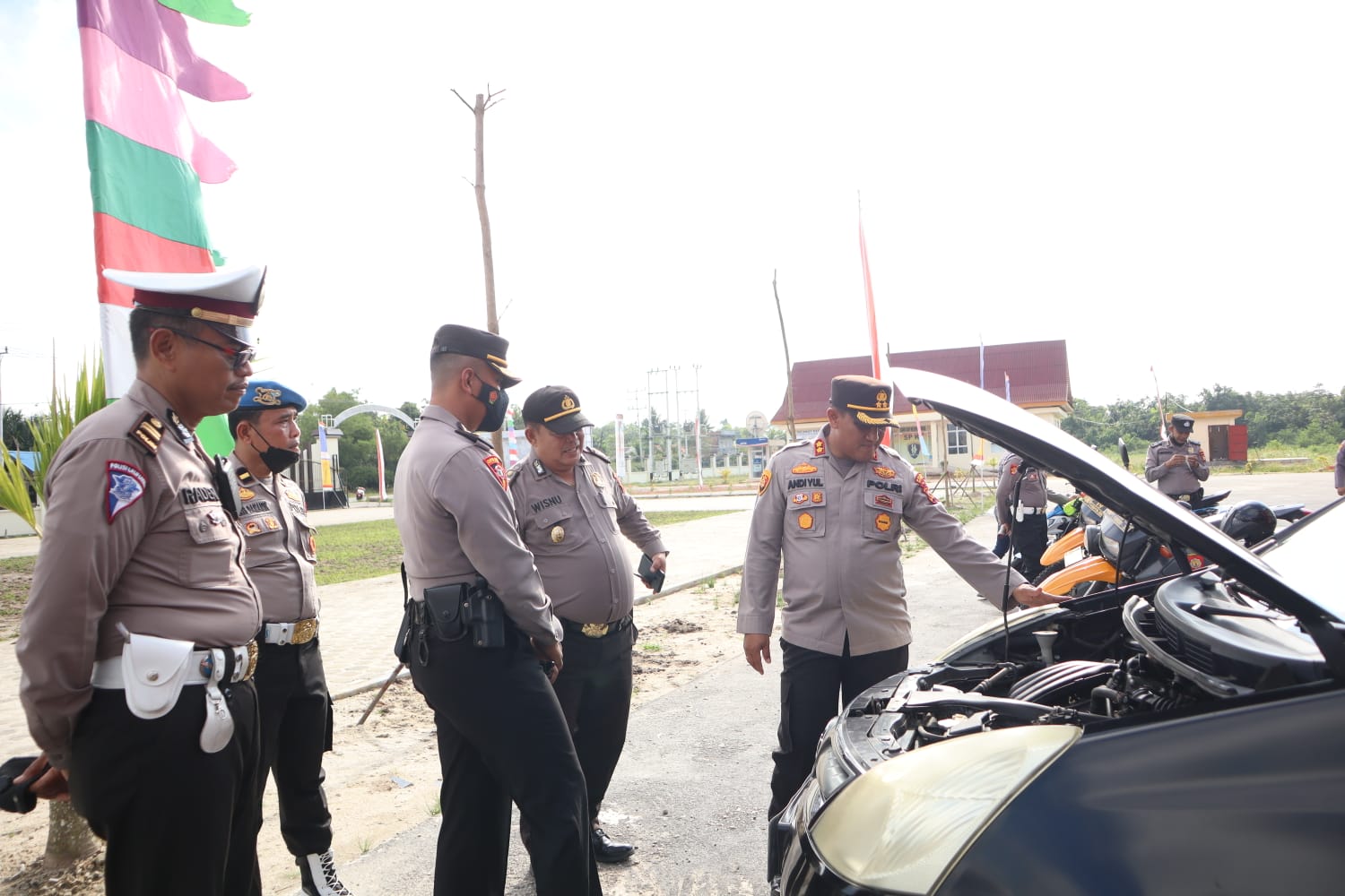 Tertib Administrasi Randis Polri, Polres Meranti Cek Nomor Rangka dan Mesin