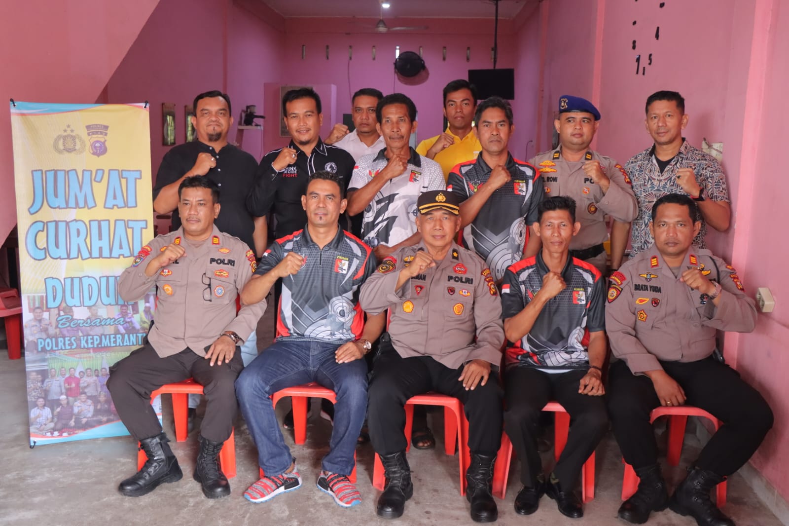 Jumat Curhat Bersama ARM Shooting Club, Polres Meranti Ajak Anak Daerah Daftar Polri
