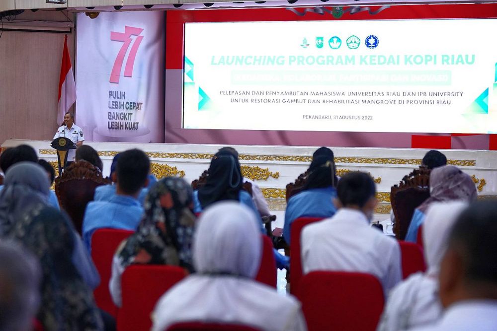Gubri Bersama BRGM Launching Program Kedai Kopi Riau