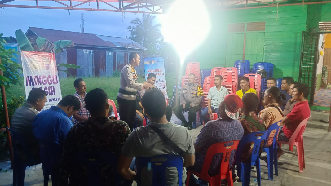 Program Minggu Kasih, Polres Kepulauan Meranti Sampaikan Pesan Kamtibmas Kerukunan Beragama