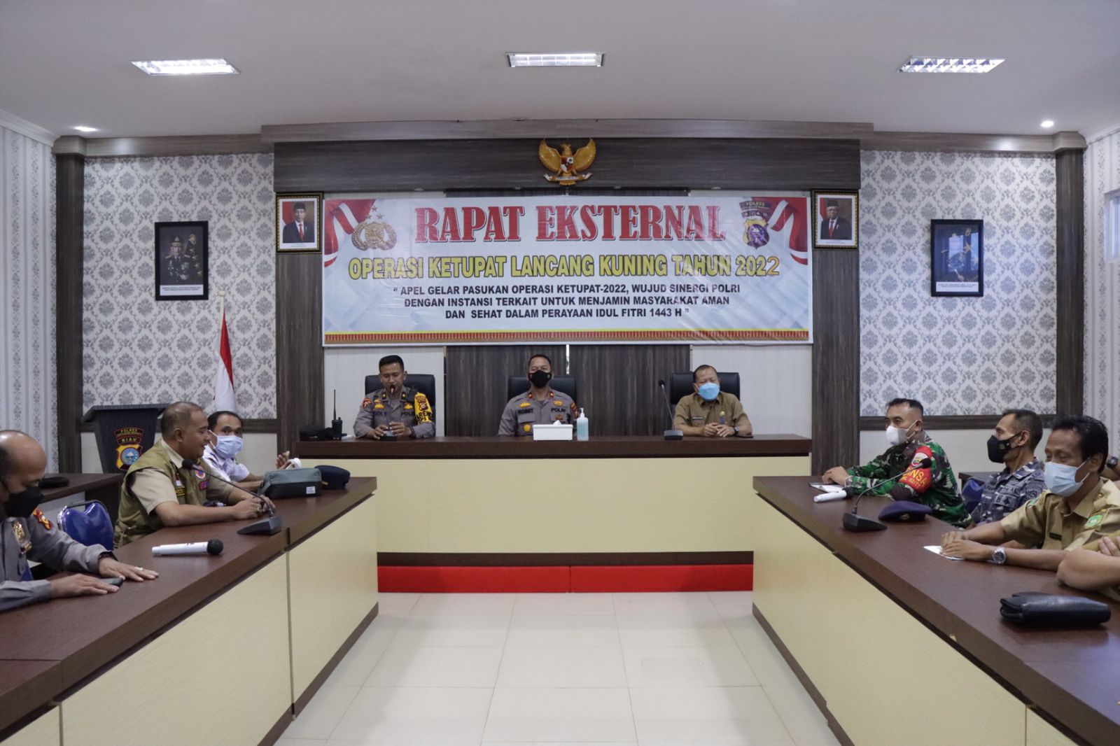 Bahas Pengamanan Idul Fitri 2022, Polres dan Forkopimda Meranti Gelar Rapat Eksternal