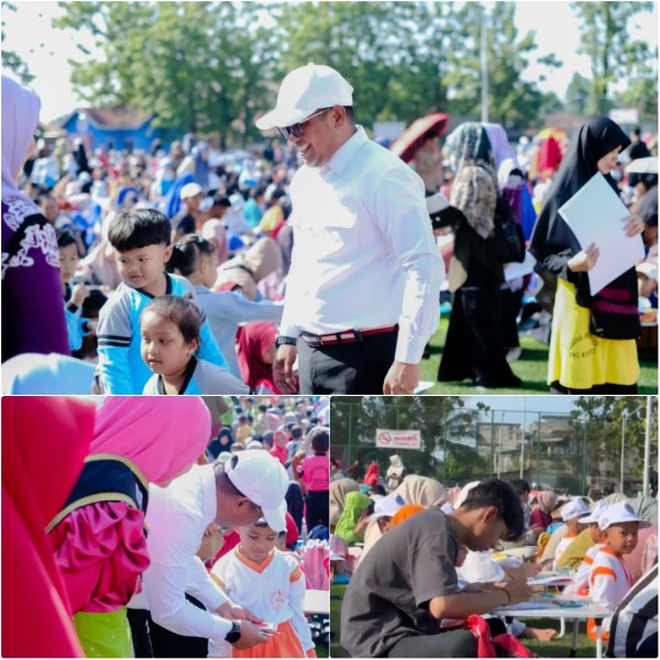 HUT Himpaudi ke-20 di Pelalawan, Ribuan Anak Tunjukkan Kreativitas