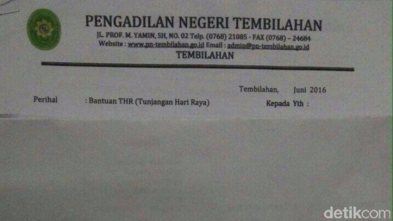 Ternyata Hakim Minta THR ke Pengusaha di Riau Sudah Tradisi