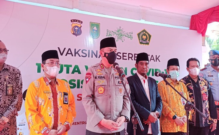 Polda Riau Optimistis Capai Target Vaksinasi Booster