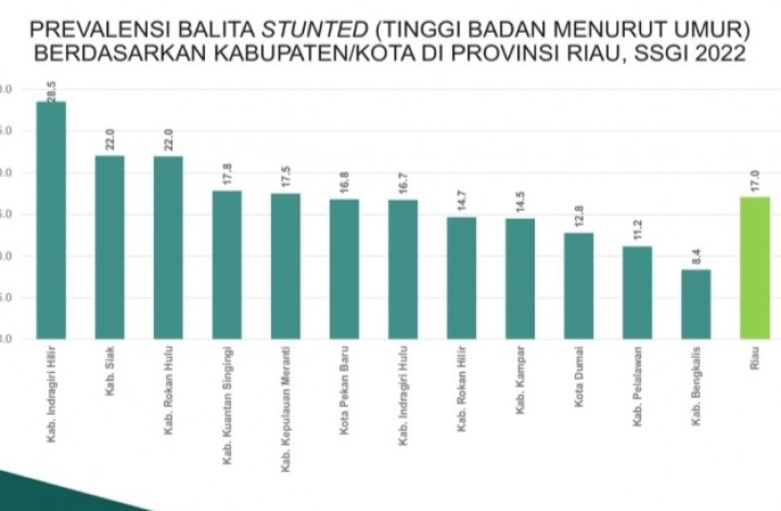 Stunting di Kabupaten Bengkalis Terendah di Riau
