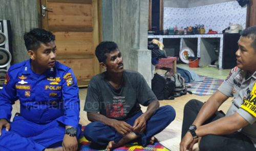 Seorang Nelayan Malaysia Diselamatkan Nelayan Bengkalis