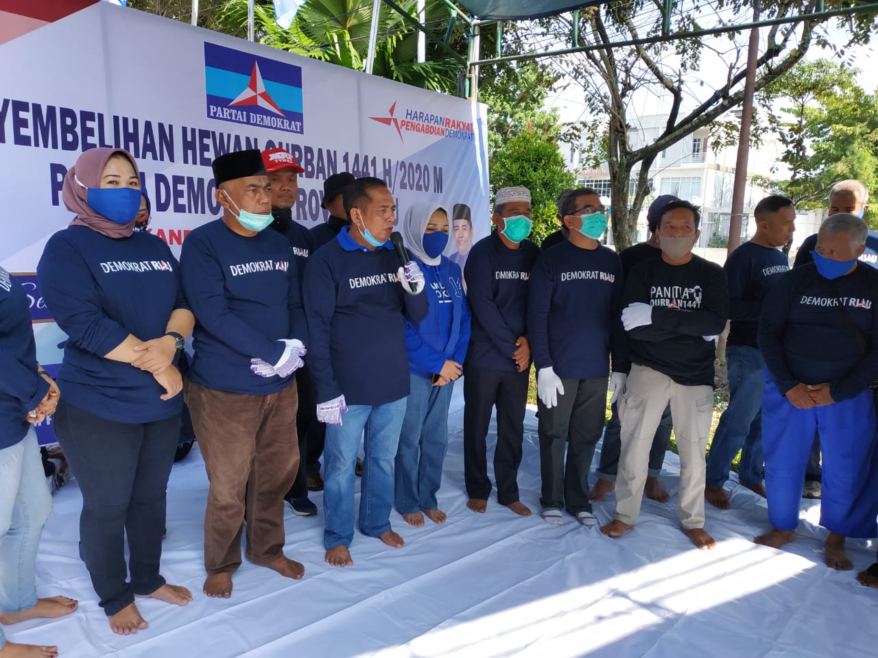 Partai Demokrat Riau Potong 6 Ekor Sapi