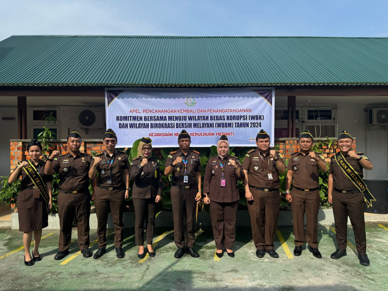 Kejari Meranti Laksanakan Apel dan Fakta Integritas
