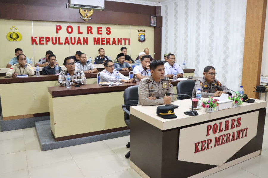 Polres Meranti Ikuti Dialog Publik Pilpres dan Pemilu Damai 2024 oleh Divhumas Mabes Polri