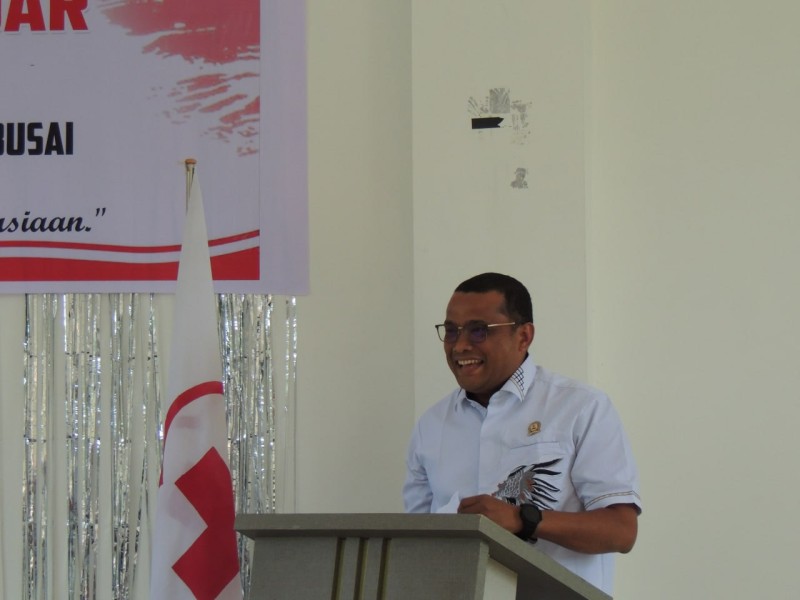 Ramli Ajak Mahasiswa Jadi Relawan Tangguh di Diklatsar KSR PMI Universitas Pahlawan