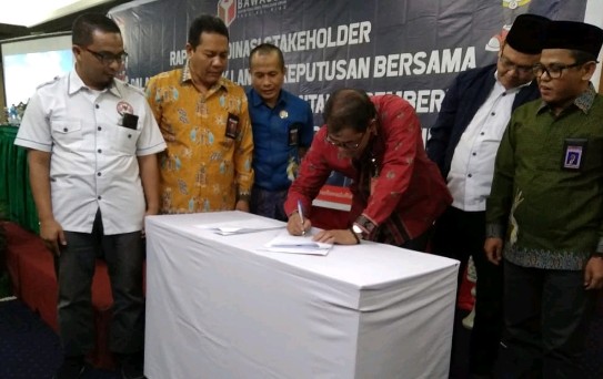KPU, KPI dan Bawaslu Riau Gelar Rakor Bahas Aturan Kampanye di Media