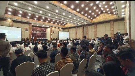 Ribuan Pendukung Ramaikan Pengundian Nomor Urut Bapaslon Walikota Pekanbaru