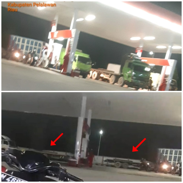 Tabrak Aturan, SPBU 13.283.615 di Pelalawan ini Layani Mobil Industri Kayu Isi BBM Subsidi
