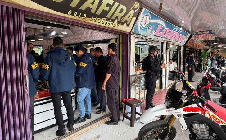 Ratusan Gram Emas Dari Toko Emas Syafira Disita, Diduga Terkait PETI Kuansing