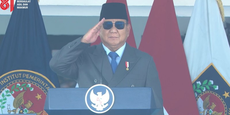 Prabowo Lantik 1.204 Pamong Praja Muda IPDN