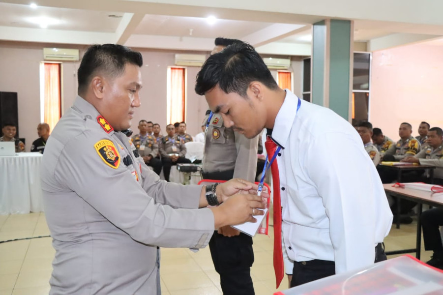 Ratusan Personel Polres Meranti Ikuti Latpra Ops Mantap Brata Lancang Kuning