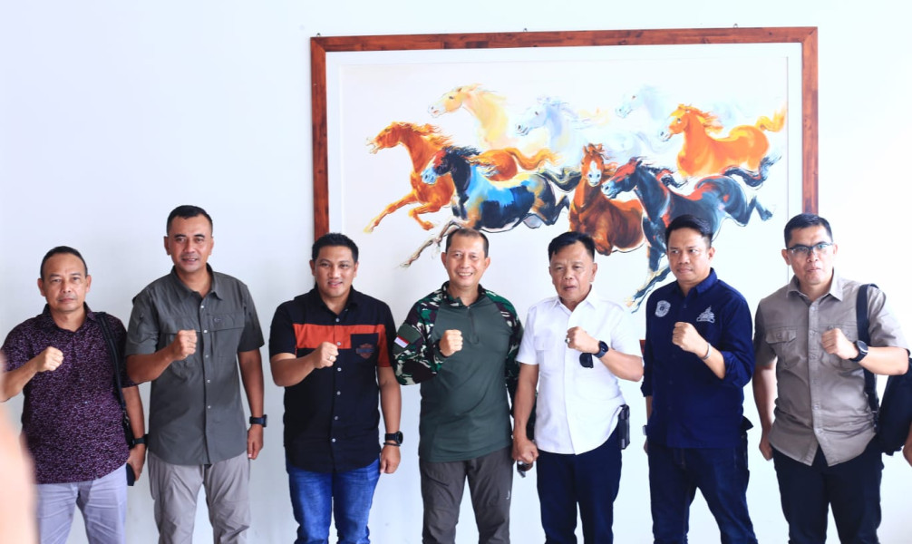 Kunker Danrem 031 Wira Bima Di Sambut Plt Bupati H.Asmar