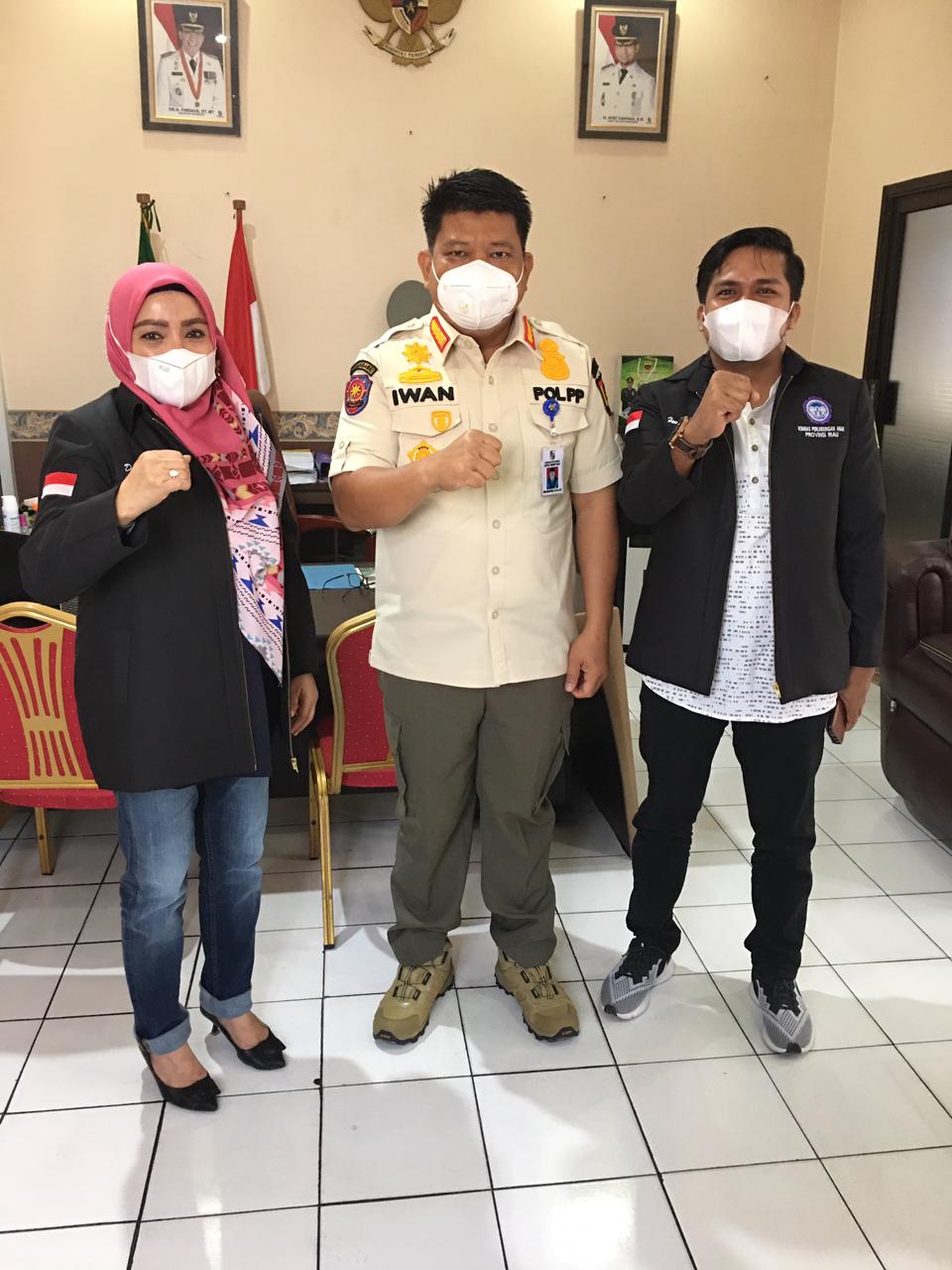 Komnas PA Riau Lakukan Kunjungan Kerja ke Satpol-PP Pekanbaru