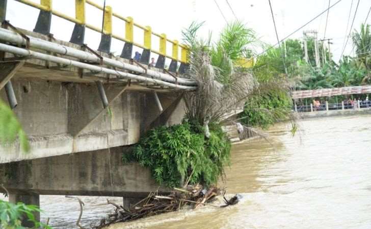 Ditutup Sampai 9 Oktober, Progres Perbaikan Jembatan Sei Rokan Capai 86 Persen