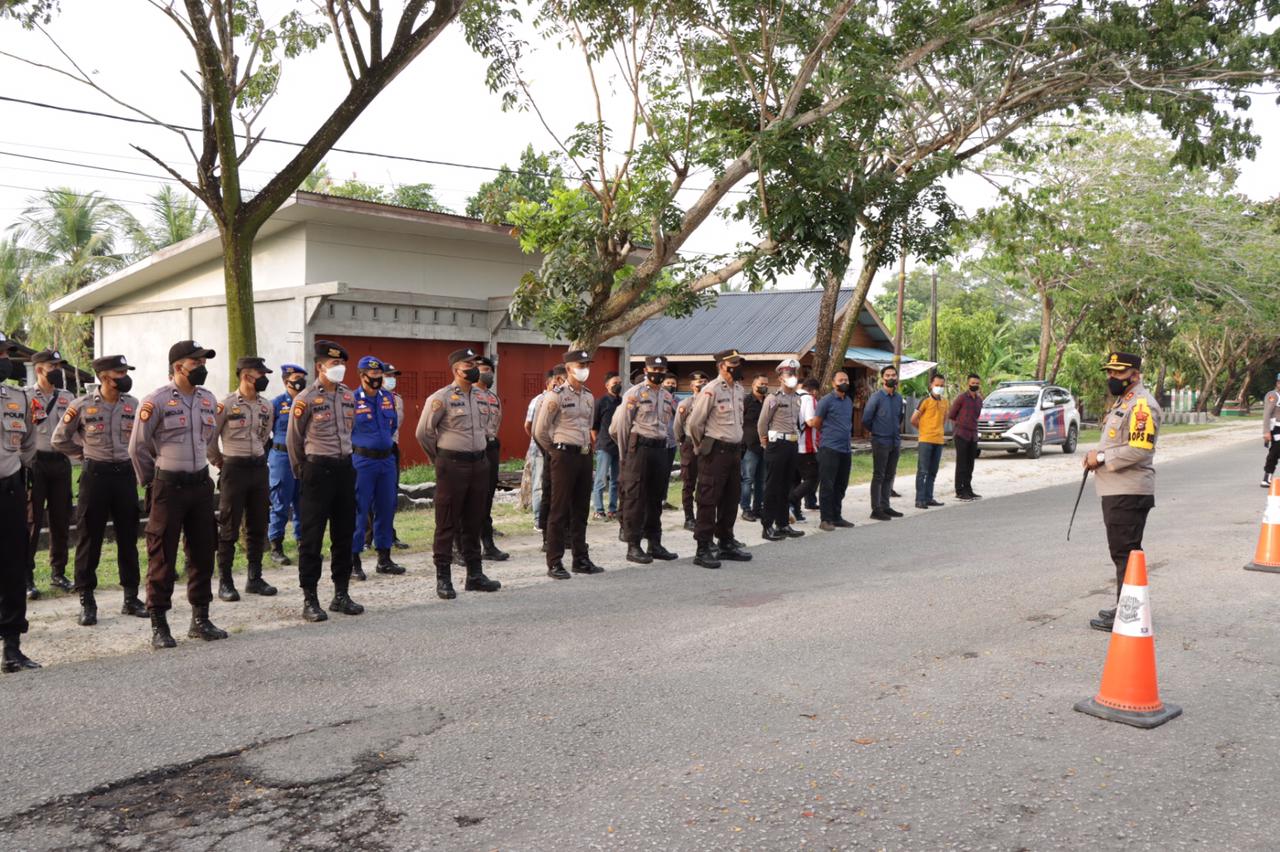 Puluhan Polisi Siaga Amankan Malam Takbiran dan Salat Idul Fitri di Selatpanjang