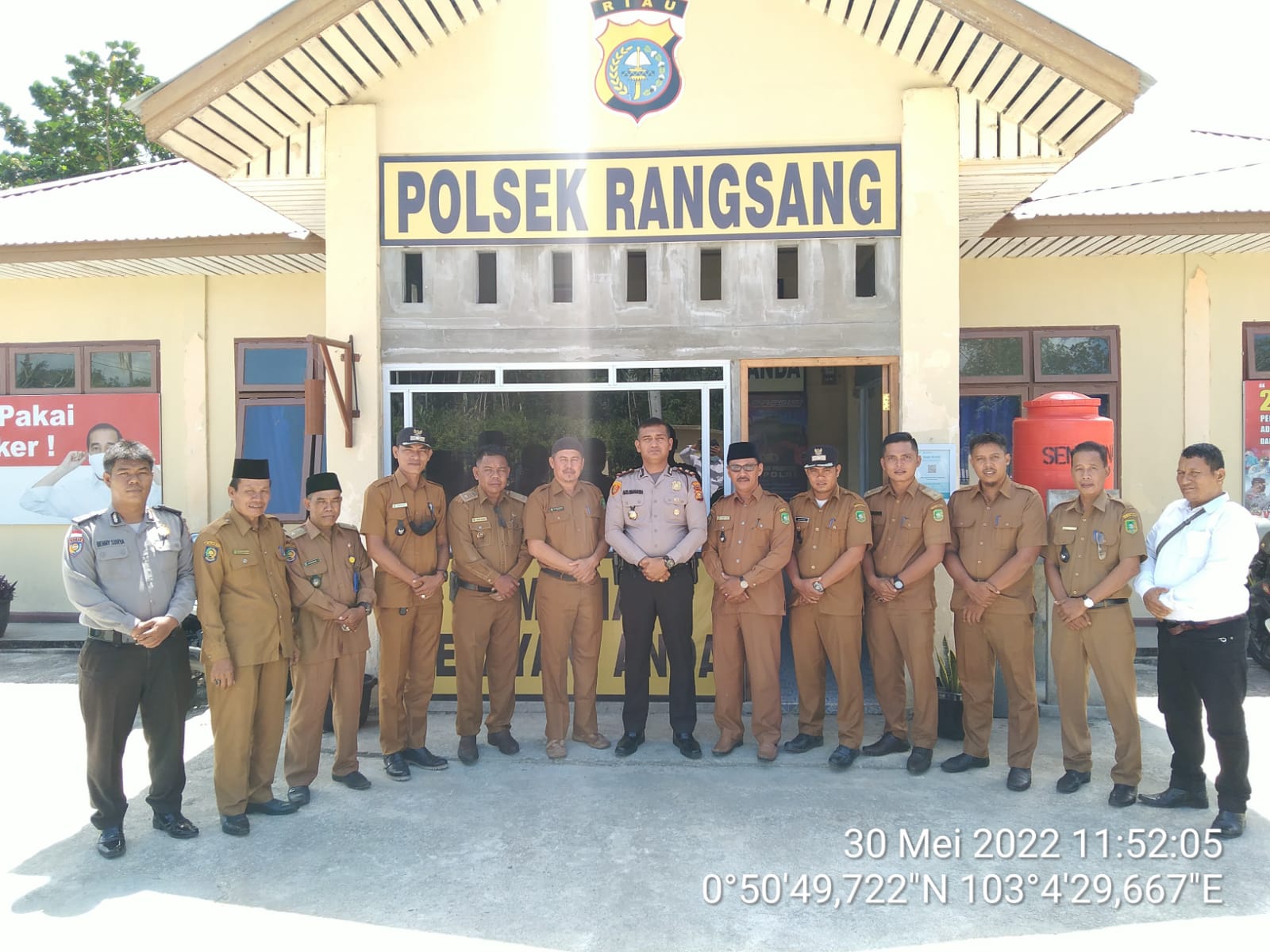 Gelar Silaturahmi, Kapolsek dan Kades se-Kecamatan Rangsang Bahas Sejumlah Hal Penting