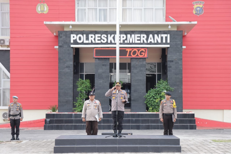 Pimpin Apel Perdana Awal Bulan, Kapolres Meranti : Kedepankan Etika yang Baik saat Melayani Rakyat