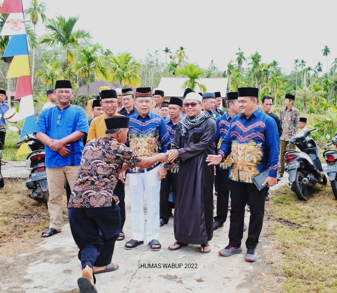 Wabup Meranti H.Asmar Hadiri Peringatan Maulid Nabi Muhammad SAW di Masjid di Al-Muslihun Dusun 4 Pa