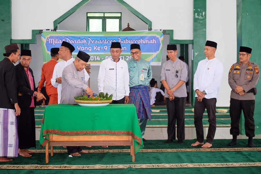 Hadiri Milad Ponpes Baburrohmah, Pemkab Meranti Ajak Santri Ikut Bangun Daerah