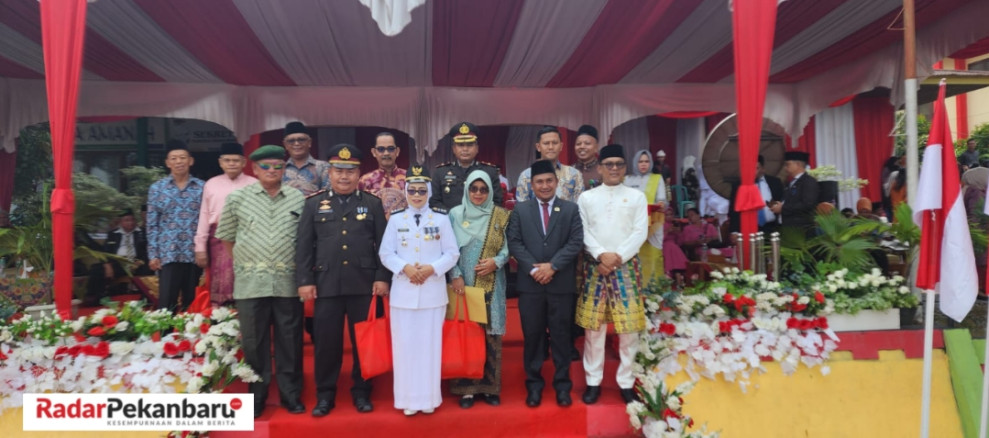 Berikan Penghargaan Kepada Veteran, Serta Pensiunan TNI/ Polri Camat Pangkalan Kuras Doakan PT Musimmas Makin Sukses