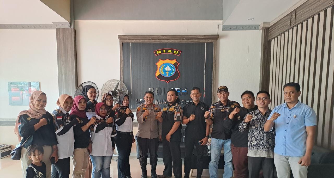Perdana Ormas DPD Ormas Pekat IB Meranti Silahturahmi Bersama Kapolres Meranti.