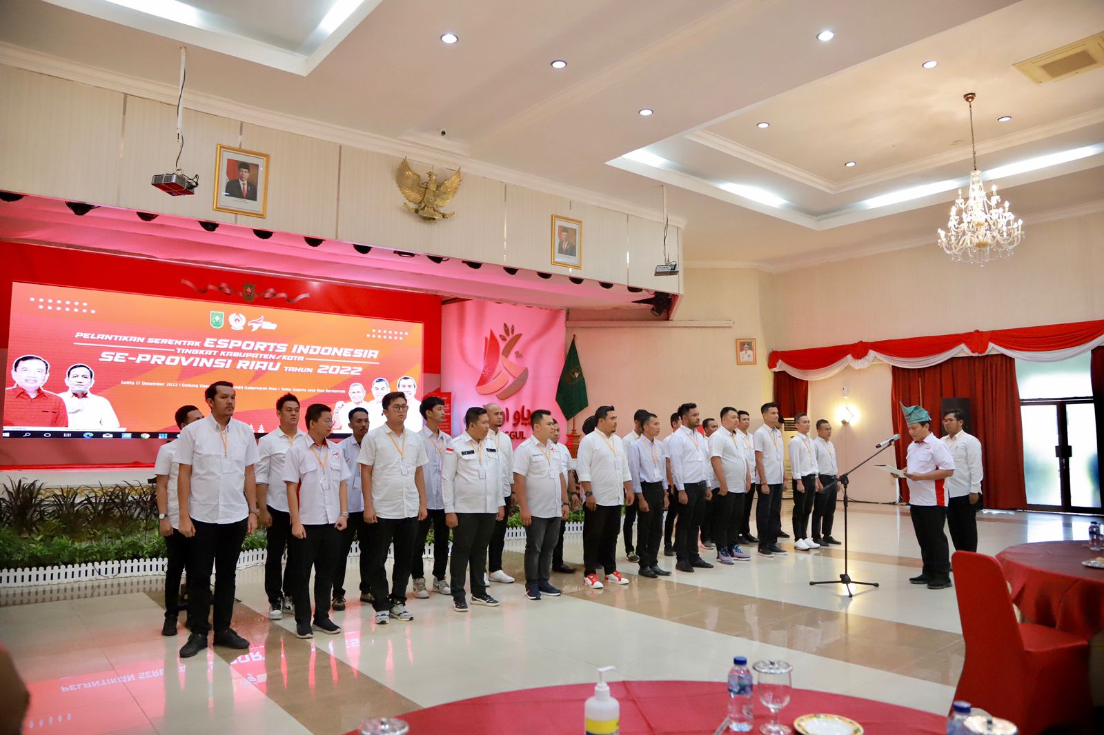 Brigjend TNI R. Wibisono Hendroyoso Lantik Esport Indonesia (ESI) Se Provinsi Riau
