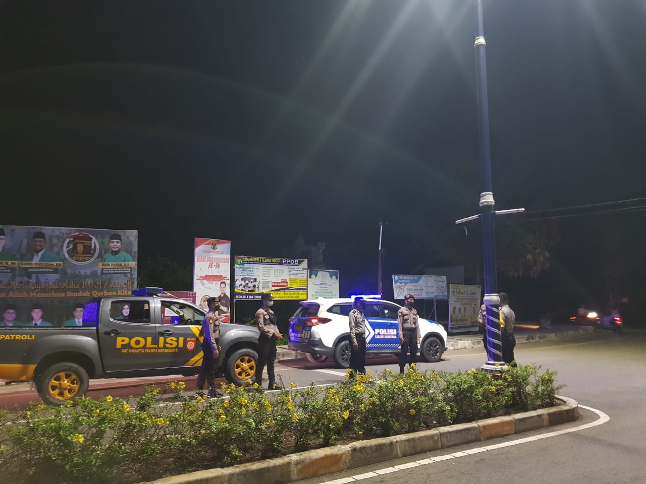 Gelar KRYD, Personel Polres Meranti Patroli Antisipasi Aksi Balap Liar