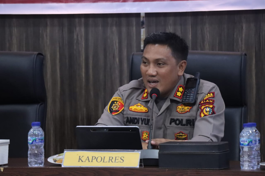 Polres Meranti Gelar Rapat Eksternal Operasi Mantap Brata Lancang Kuning Bersama Stakholder