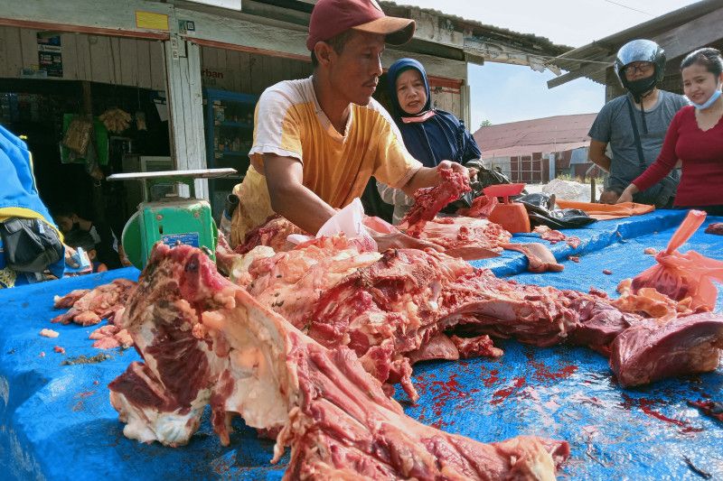 Harga Daging Sapi di Pekanbaru Tembus Rp140 ribu