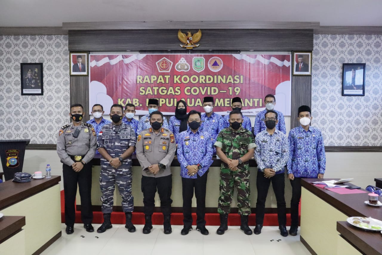 Bahas Penanggulangan dan Antisipasi, Satgas Covid-19 Meranti Gelar Rakor Evaluasi