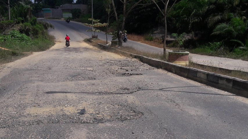 Jalan Yayasan Simpang Sollah Rohil, Kian Parah. Luput Dari Perhatian Pemerintah